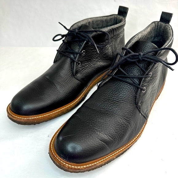 GH BASS & CO. Men’s Black LEATHER Carl Chukka Ankle Lace Up Boots Size 12M - Picture 1 of 9